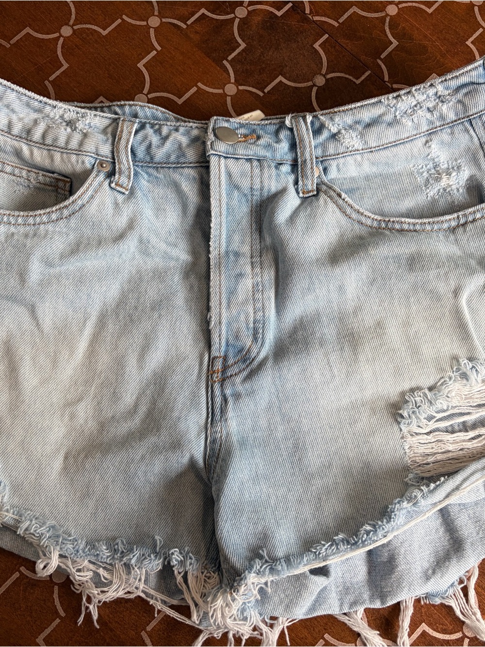 H&M Light Blue Denim Cutoff Shorts